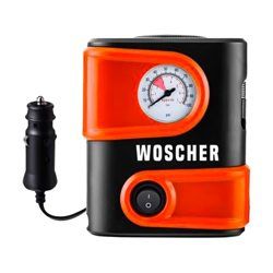 Woscher 1610 Mini Portable Tyre Inflator, Air Pump For Bike (100 PSI, 12V)